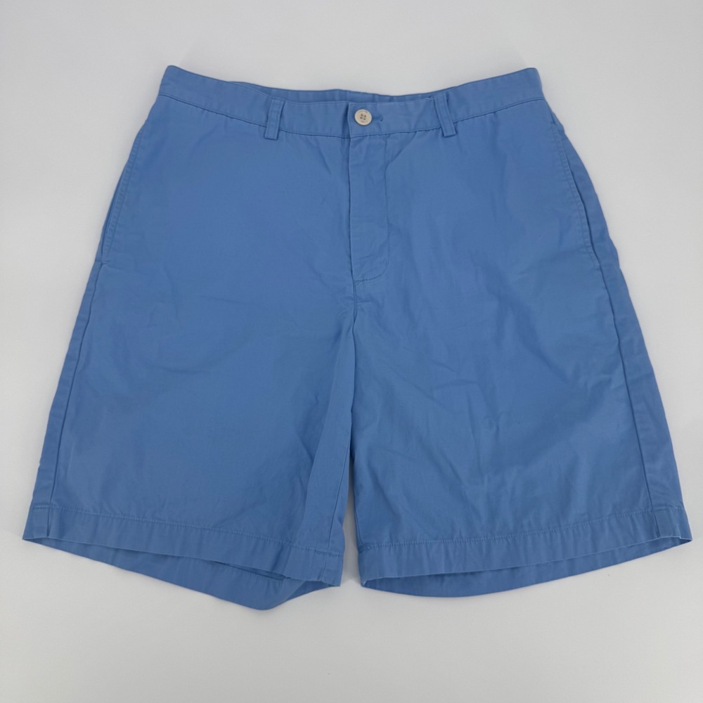 Vineyard Vines Men's Club Shorts Blue Size 32‎ Cotton Chino 9" Inseam